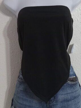 PAPERMOON- handkerchief hem tie back top